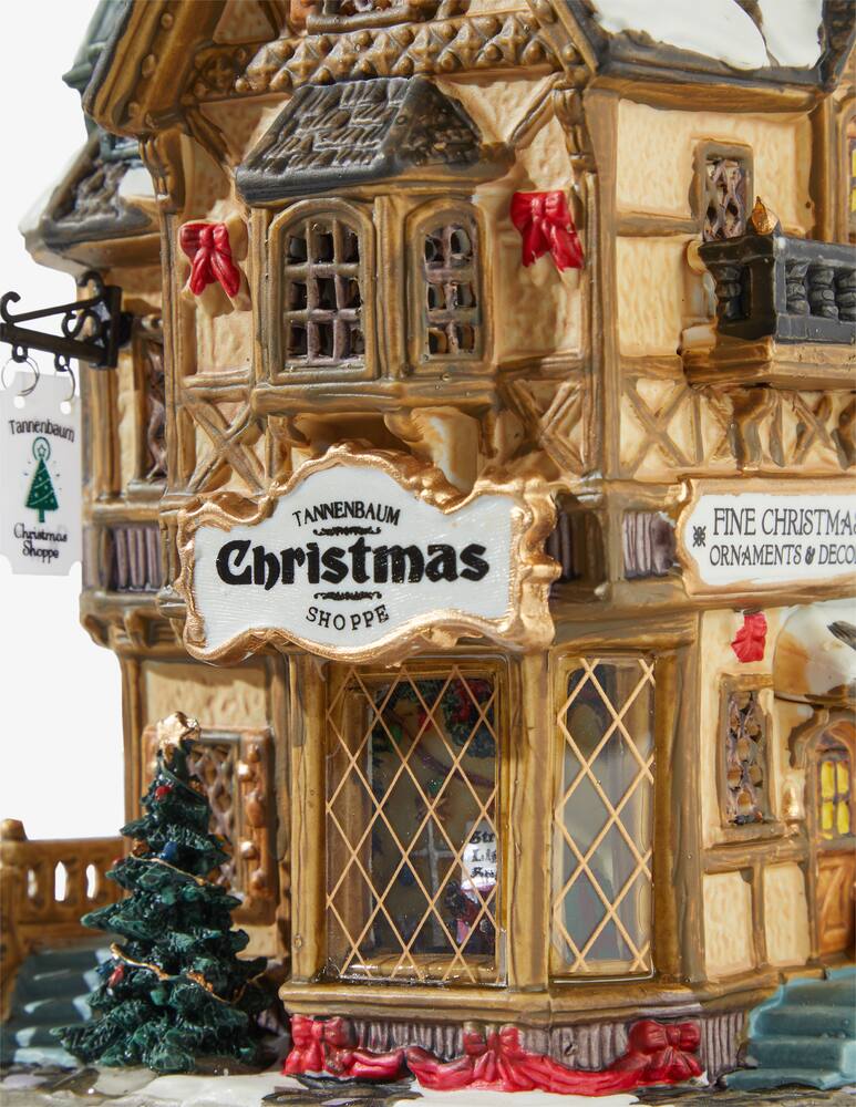 rinascente Lemax Tannenbaum Christmas Shoppe Caddington Village - Multicolor