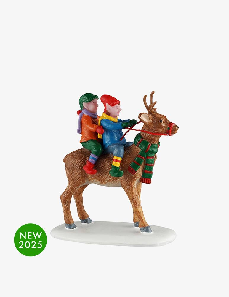 rinascente Lemax Renne a passeggio Santa'S Wonderland