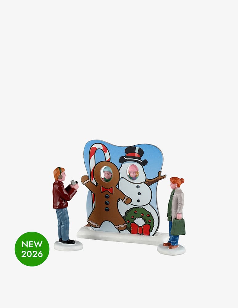 rinascente Lemax Frosty Photo Op Set 3pcs Harvest Crossing