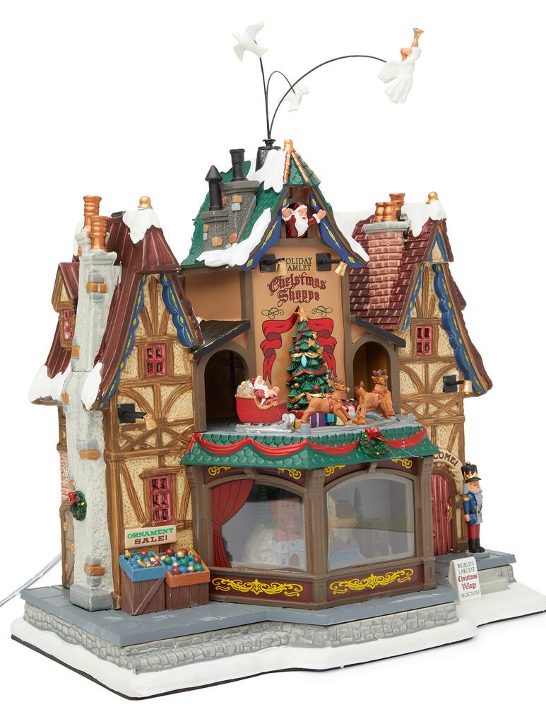 rinascente Lemax Holiday Hamlet Christmas Shoppe Sights & Sounds - Multi