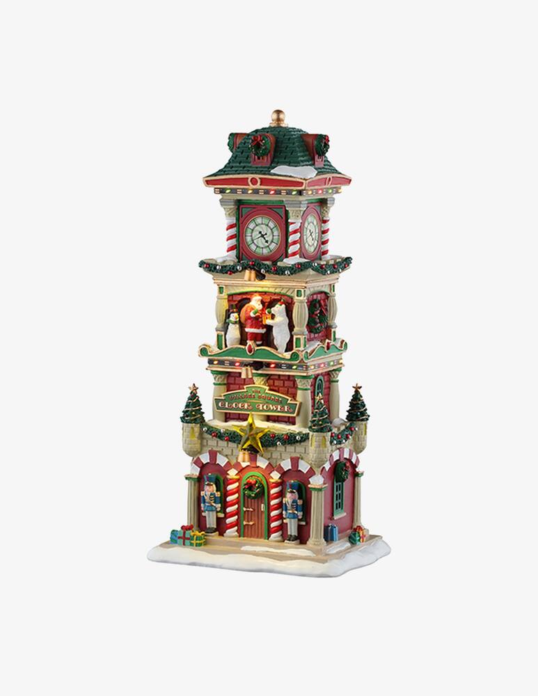 rinascente Lemax The Village Square Clock Tower Santa's Wonderland