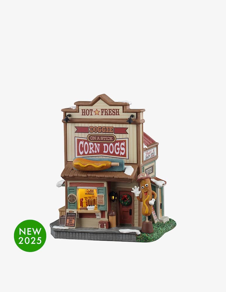 rinascente Lemax Doggie On A Stick Corn Dogs del cagnolino Harvest Crossing