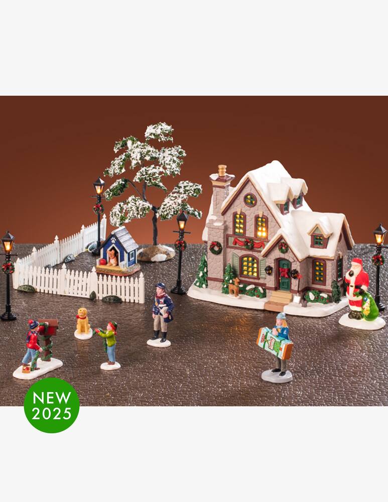 rinascente Lemax White Christmas Set Caddington Village