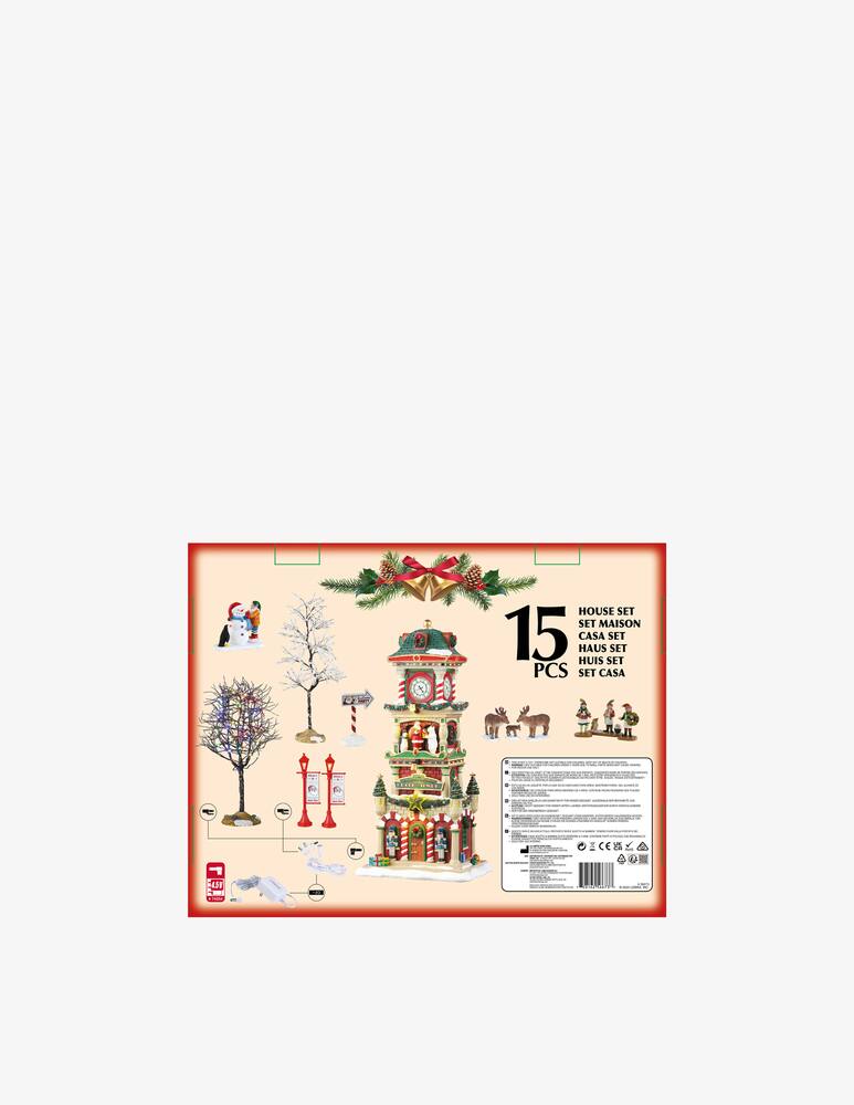 rinascente Lemax The Village Square Clock Tower Set  Santa'S Wonderland