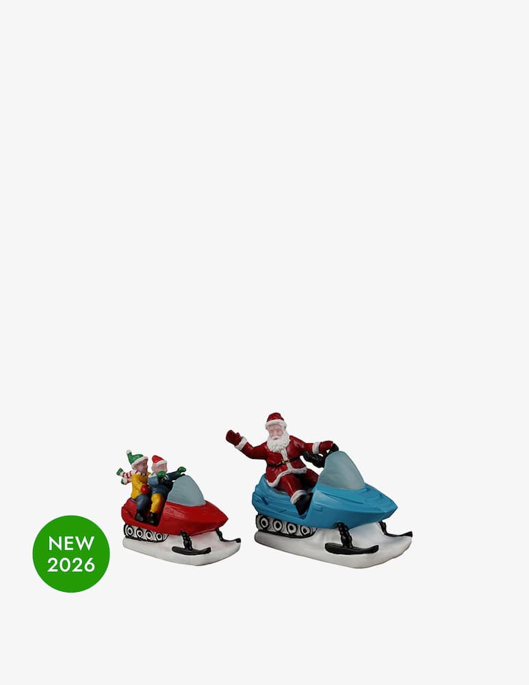 rinascente Lemax Santas Day Off Set 2pz Santa'S Wonderland