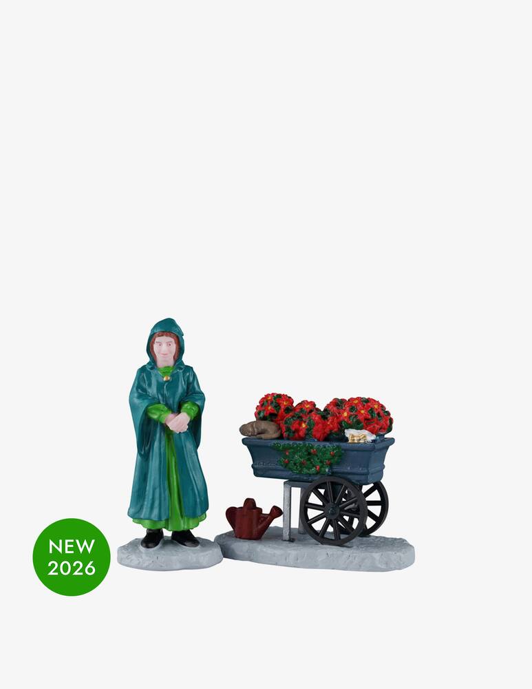 rinascente Lemax Floral Street Vendor Set 2pz Caddington Village
