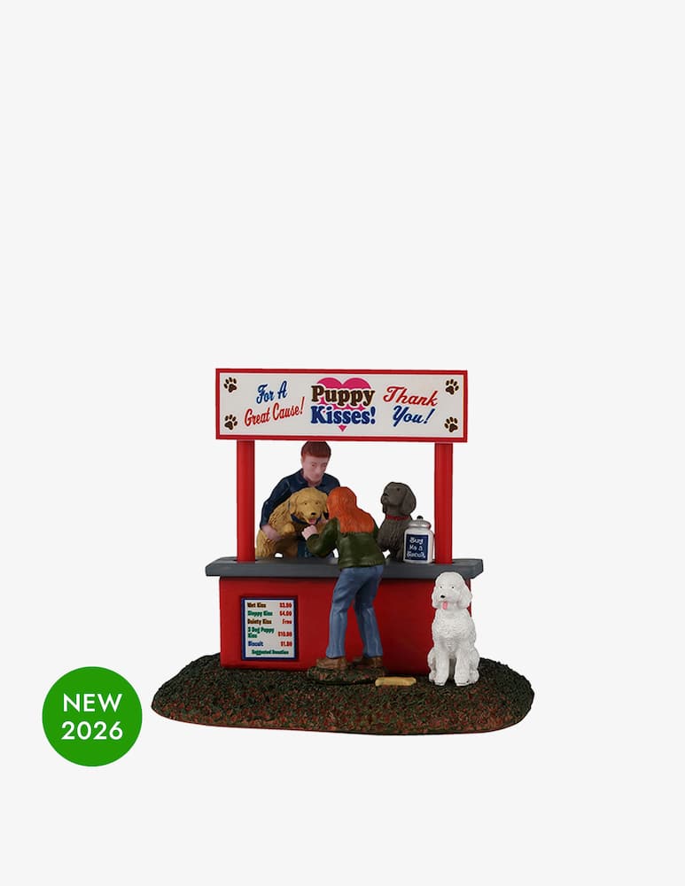 rinascente Lemax Puppy Kissing Booth General