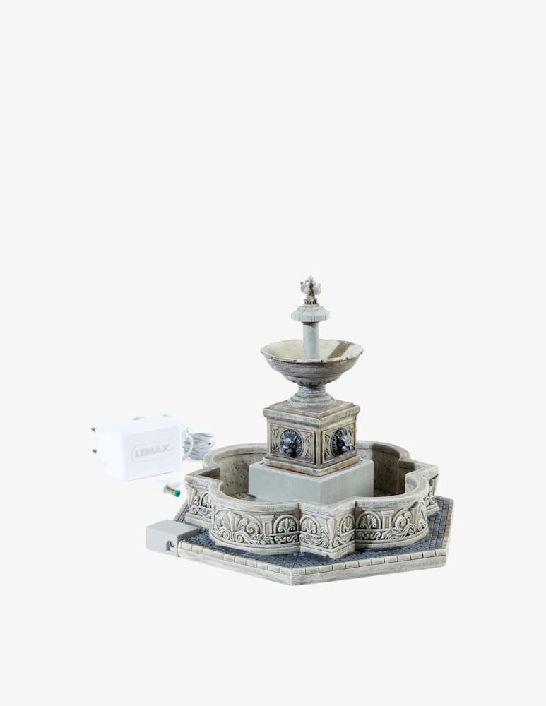 rinascente Lemax Modular Plaza-Fountainwith 4,5V Adaptor General - Multicolor