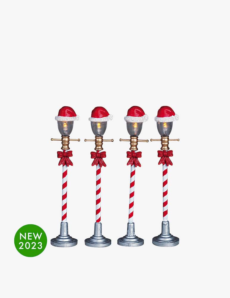 Lemax Cappello di Babbo Natale Set di 4 4,5V Santa'S Wonderland - immagine 1 Lemax Cappello di Babbo Natale Set di 4 4,5V Santa'S Wonderland - immagine 1