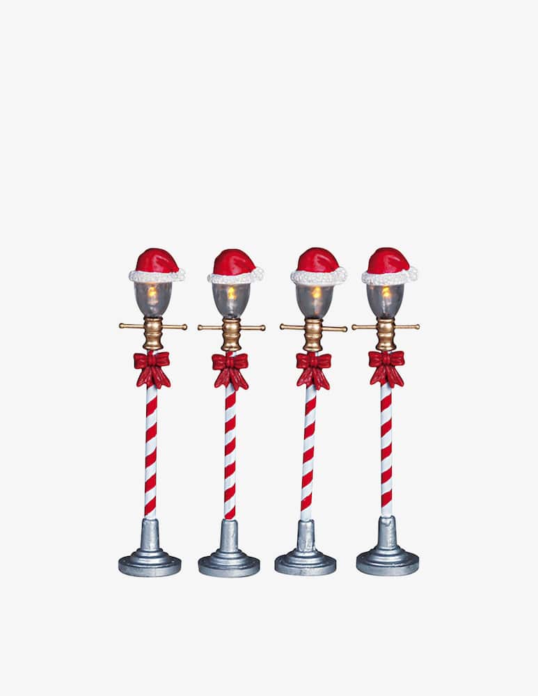 Lemax Lampioni Set Di 4 Santa'S Wonderland - immagine 1 Lemax Lampioni Set Di 4 Santa'S Wonderland - immagine 1