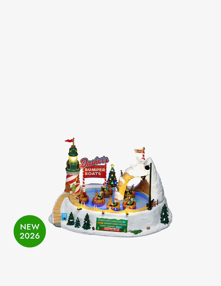 rinascente Lemax Dashers Bumper Boats Santa'S Wonderland