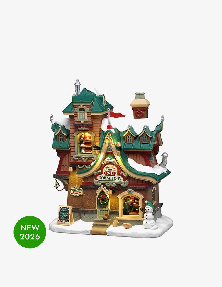 rinascente Lemax Santa Elf Dormitory Santa'S Wonderland