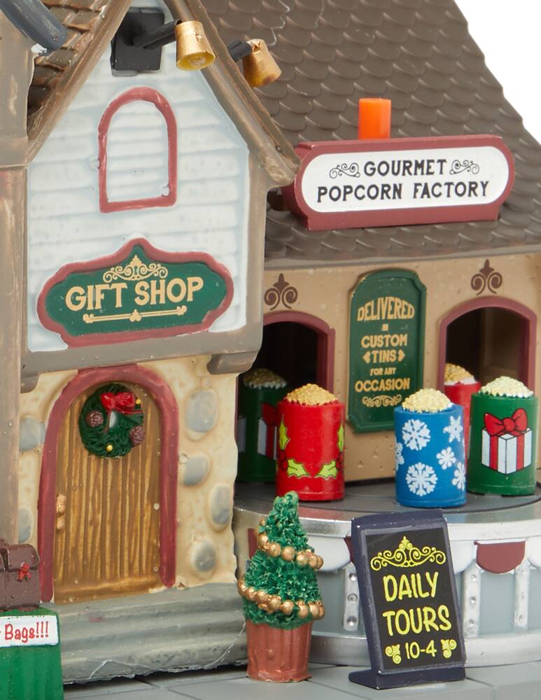 Shop Lemax Bell'S Gourmet Popcorn Factory Sights & Sounds on Rinascente