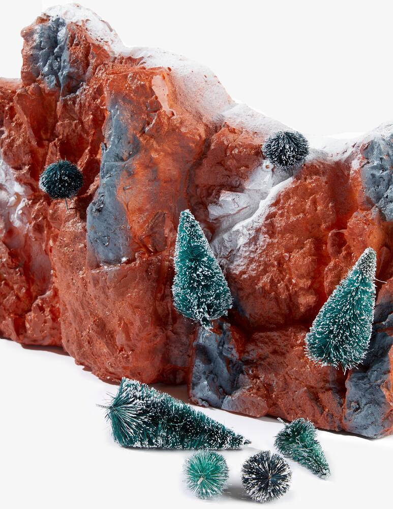 rinascente Lemax Grande Villaggio Sfondo Di Montagna General - Multicolor