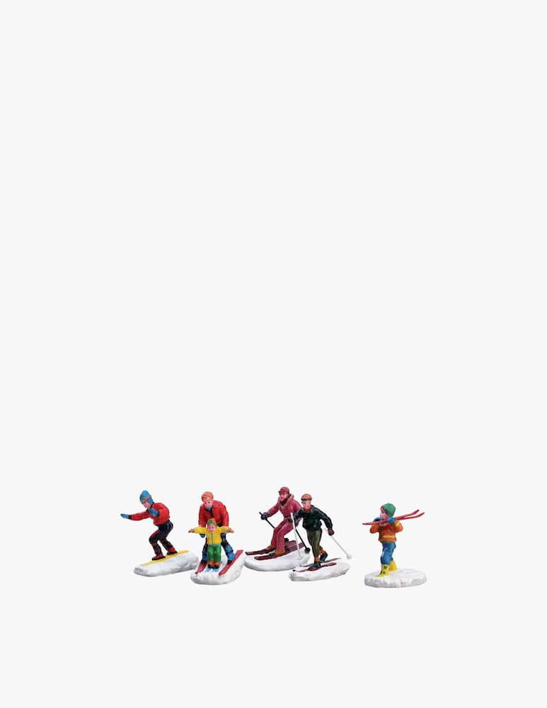 Lemax Winter Fun Figurines Set 5pz Vail Village - immagine 1 Lemax Winter Fun Figurines Set 5pz Vail Village - immagine 1