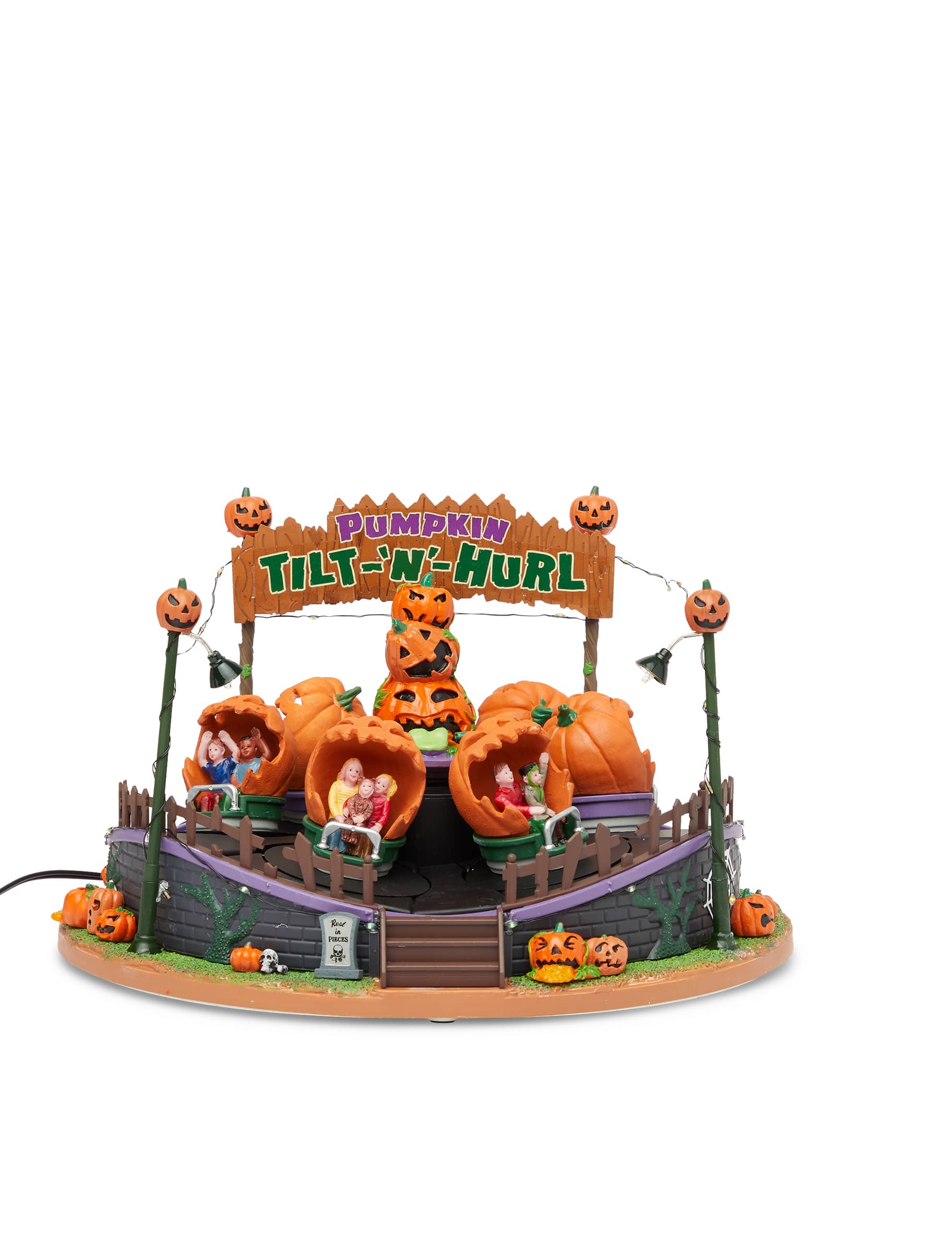 Shop Lemax Pumpkin Tilt-N-Hurl Sights & Sounds on Rinascente