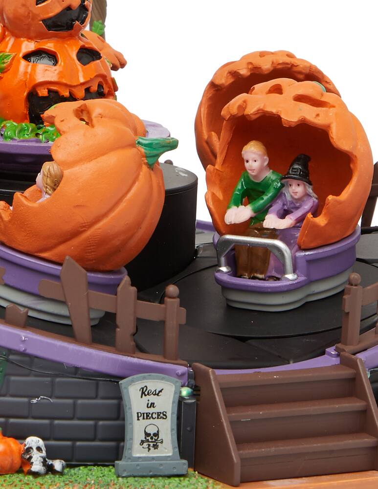 rinascente Lemax Pumpkin Tilt-N-Hurl villaggio con musica e animazione