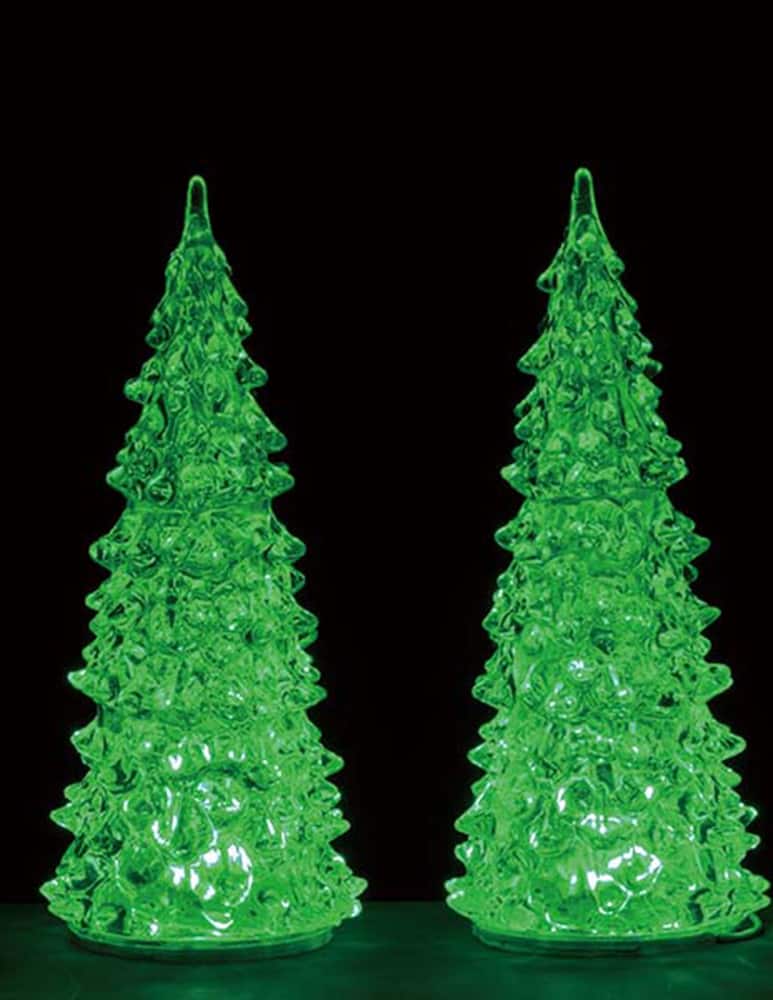 rinascente Lemax Albero di cristallo illuminato 3 colori medio set 2 General - Multicolor