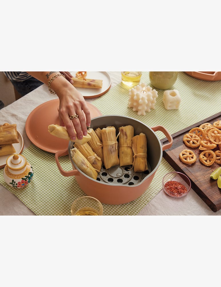 rinascente Ourplace Perfect Pot + Roasting Rack - Red