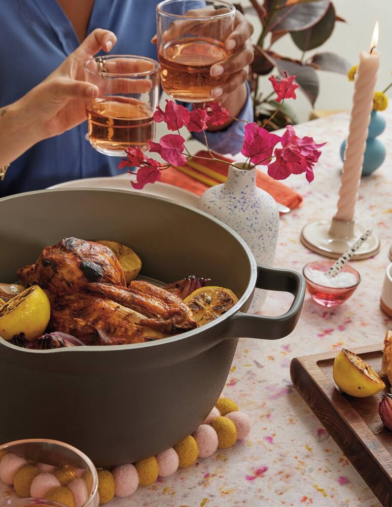 rinascente Ourplace Pentola Perfetta + cestello per arrosti - Nero