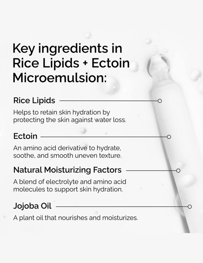 rinascente The Ordinary Rice Lipids + Ectoin Microemulsion