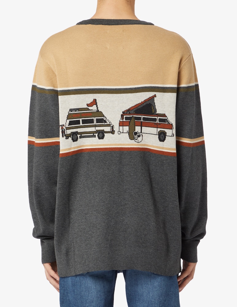 Kavu Maglia girocollo misto lana ricamo - immagine 3 Kavu Maglia girocollo misto lana ricamo - immagine 3