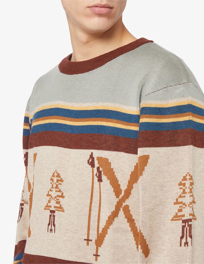 rinascente Kavu Maglia girocollo misto lana ricamo