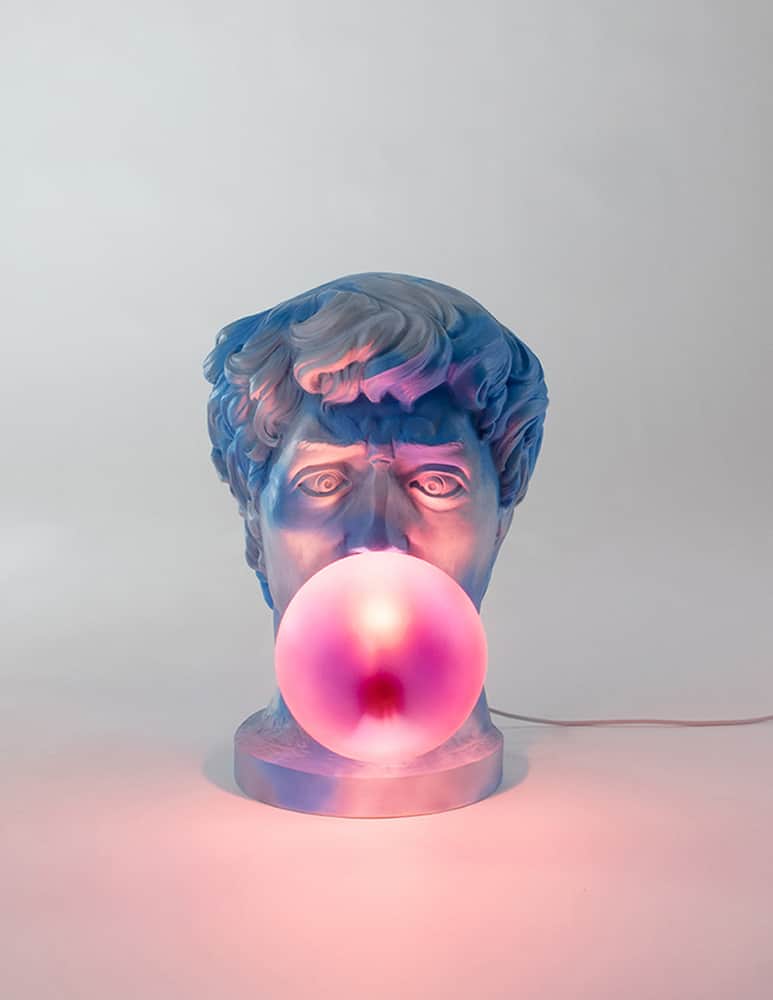 rinascente Seletti Wonder Times Sky Version Led Lampada Da Tavolo - multicolor