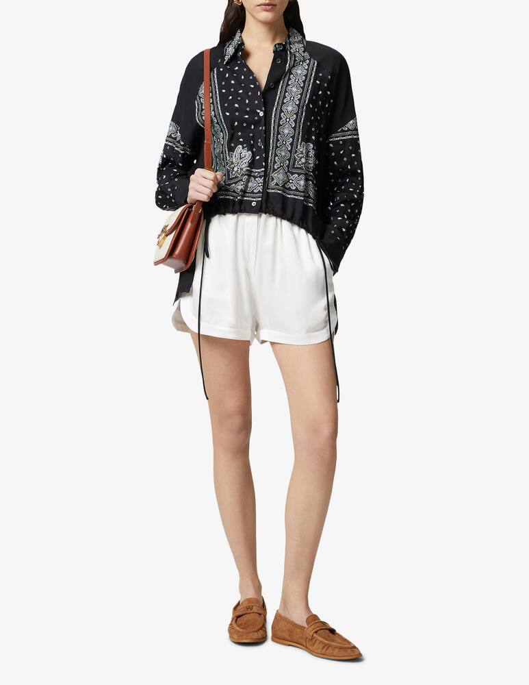 rinascente Pinko Clocks twill bandana shirt