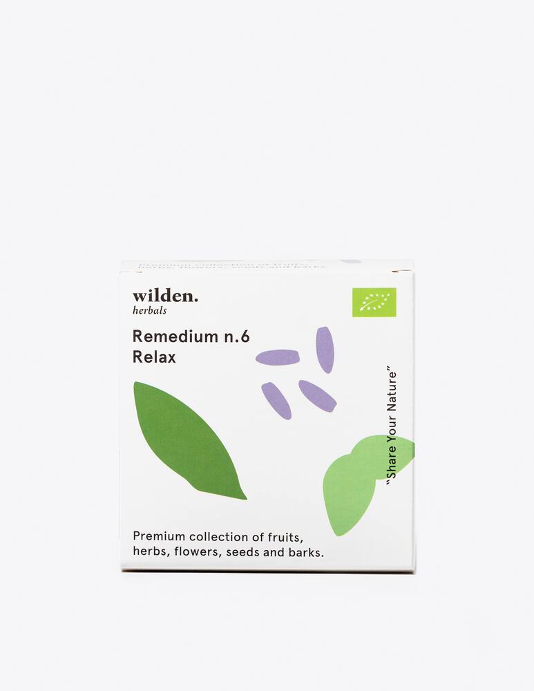 rinascente Wilden Herbals Remedium No. 6 Relax organic herbal tea, box 10 bags