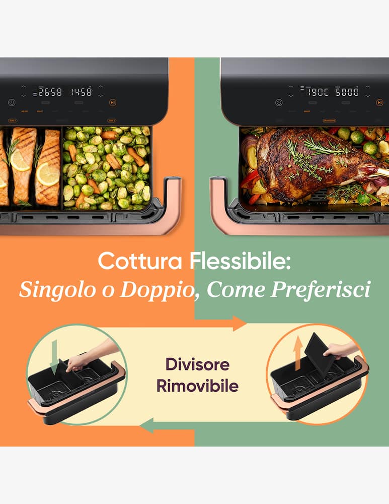 Cosori Air fryer Dual Blaze Twinfry 10 L with WiFi - picture 2 Cosori Air fryer Dual Blaze Twinfry 10 L with WiFi - picture 2