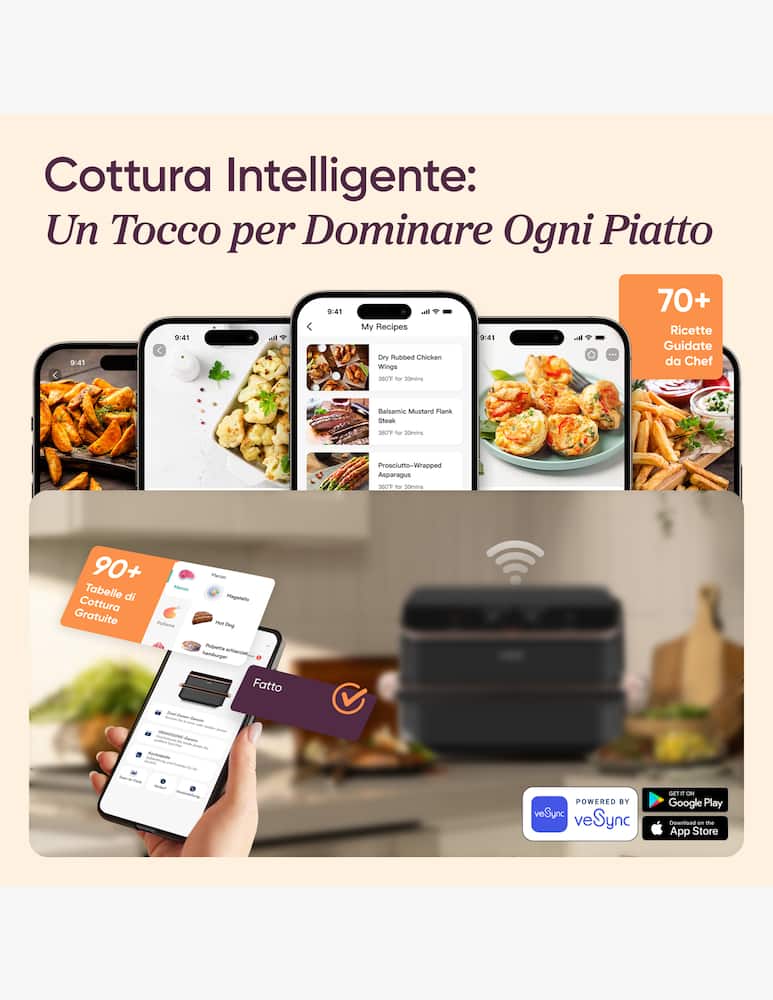 rinascente Cosori Dual Blaze Twinfry Friggitrice ad aria 10 L con WiFi
