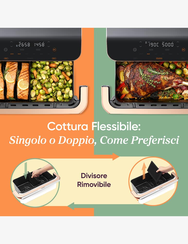 Cosori Air fryer Dual Blaze Twinfry 10 L with WiFi - picture 2 Cosori Air fryer Dual Blaze Twinfry 10 L with WiFi - picture 2