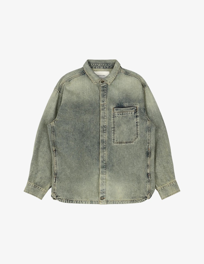 Entire Studios Camicia Herculean in jeans - immagine 1 Entire Studios Camicia Herculean in jeans - immagine 1