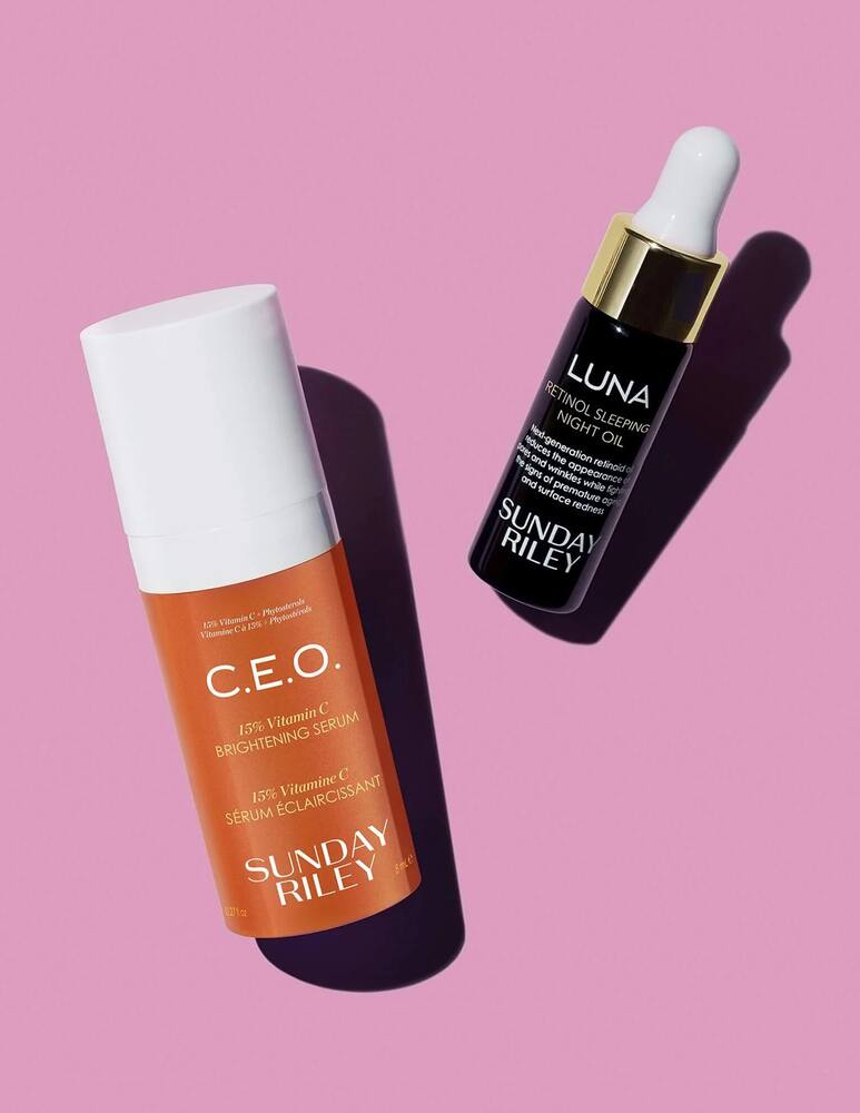 rinascente Sunday Riley Multivitamins C.E.O. Vitamin C Serum and Luna Kit