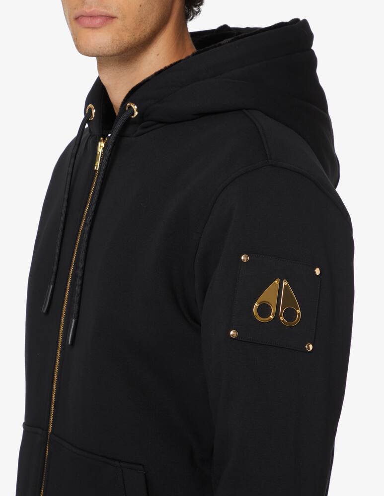 rinascente Moose Knuckles Felpa con cappuccio e zip bunny - Nero