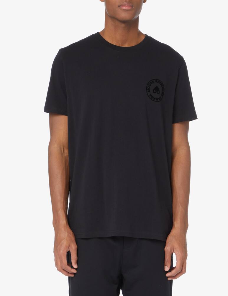 rinascente Moose Knuckles Maglietta con stampa sul retro - Nero