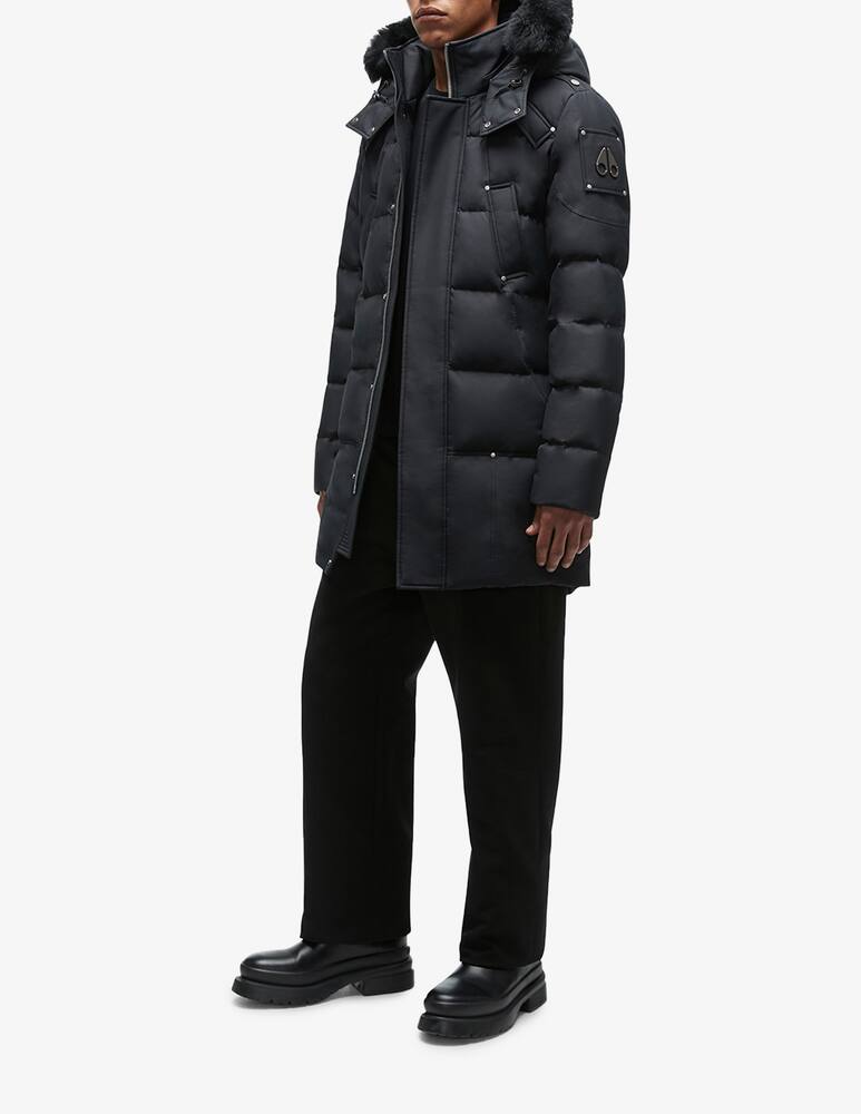 rinascente Moose Knuckles Parka shearling jackson - Nero