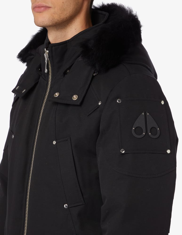 rinascente Moose Knuckles Giacca bomber con pelliccia ballistic - Nero
