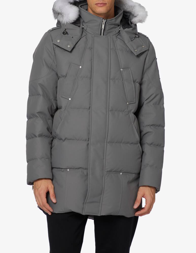 rinascente Moose Knuckles Parka shearling jackson - Grigio