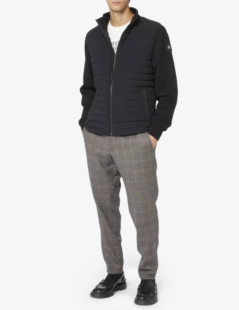 rinascente Moose Knuckles Realwood hybrid bomber jacket