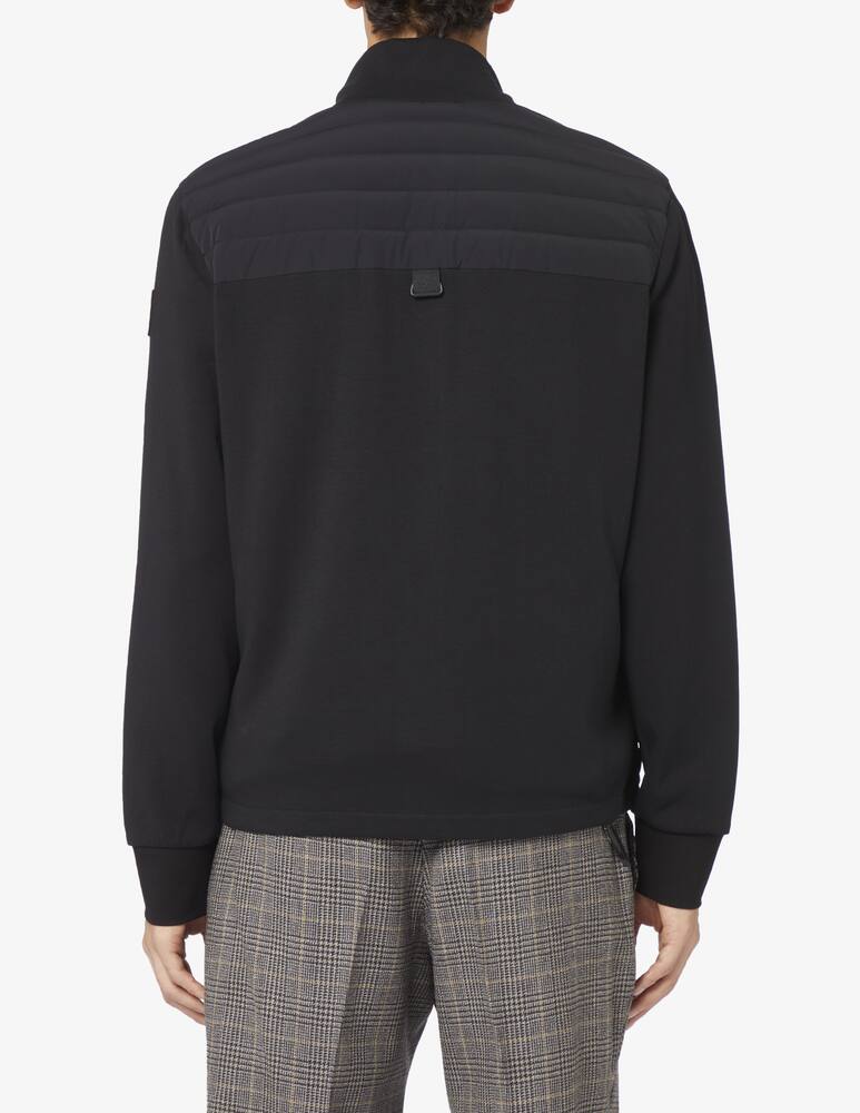 rinascente Moose Knuckles Realwood hybrid bomber jacket