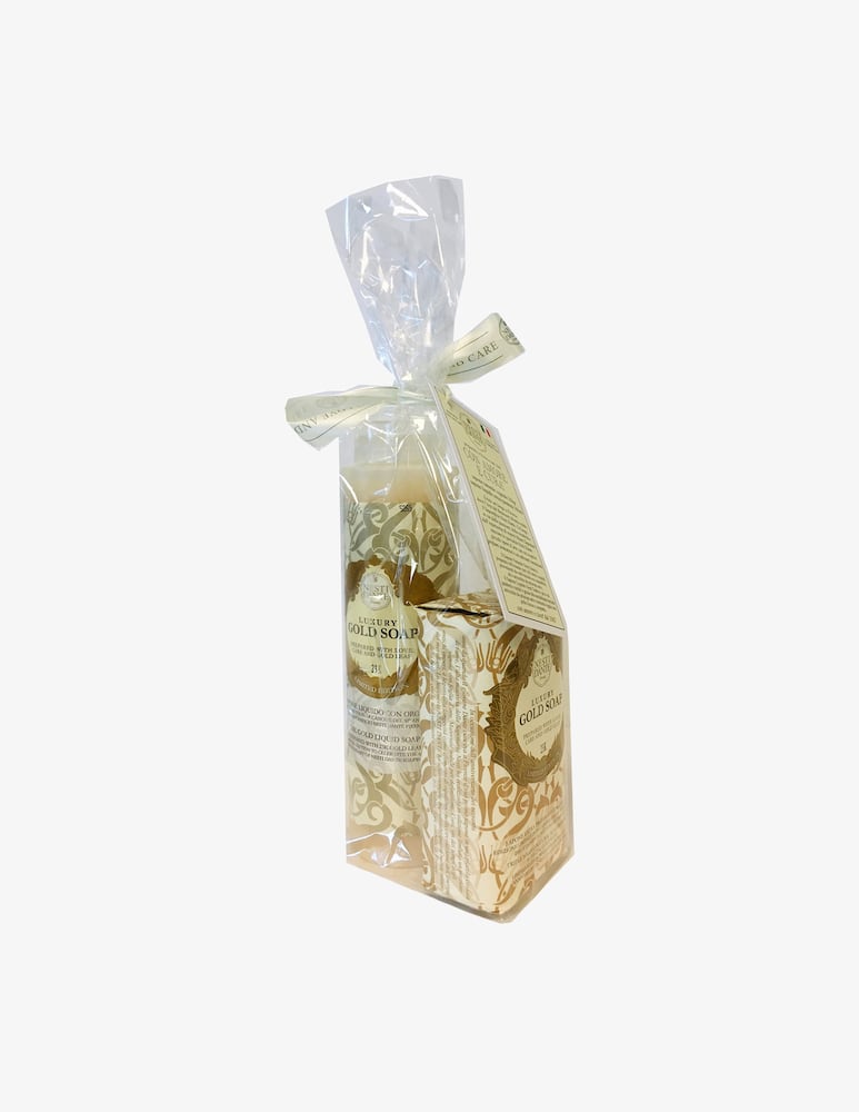 Nesti Dante Soap Luxury Gold Set 250g and liquid soap 300ml - picture 1