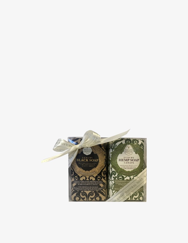 Nesti Dante Soap Luxury Black & Hemp Set 2 x 250g - picture 1 Nesti Dante Soap Luxury Black & Hemp Set 2 x 250g - picture 1