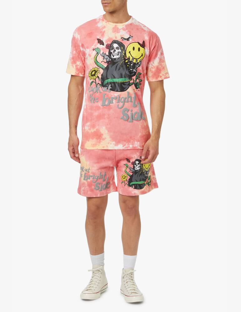 rinascente Market Smiley look at the bright side t-shirt - pink