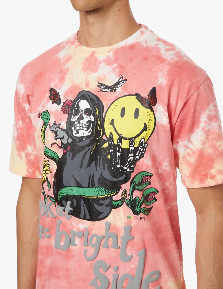 rinascente Market Smiley look at the bright side t-shirt - pink