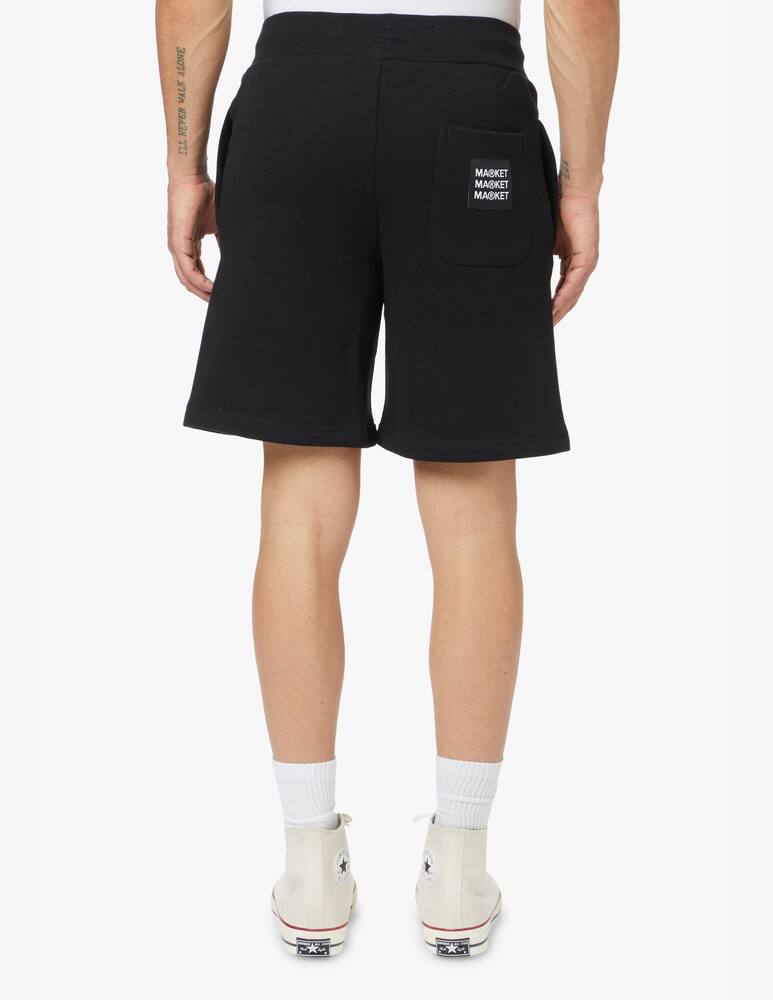 rinascente Market Smiley good and evil sweatshorts - black