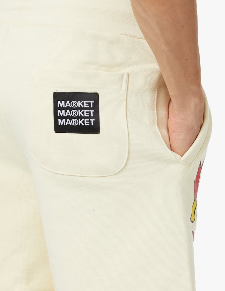 Market Smiley good and evil sweatshorts - beige - picture 4 Market Smiley good and evil sweatshorts - beige - picture 4