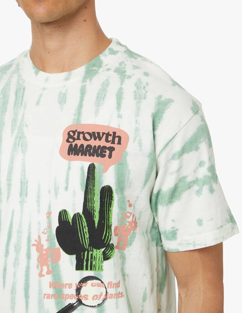 rinascente Market T-shirt  tie dye growth market - verde