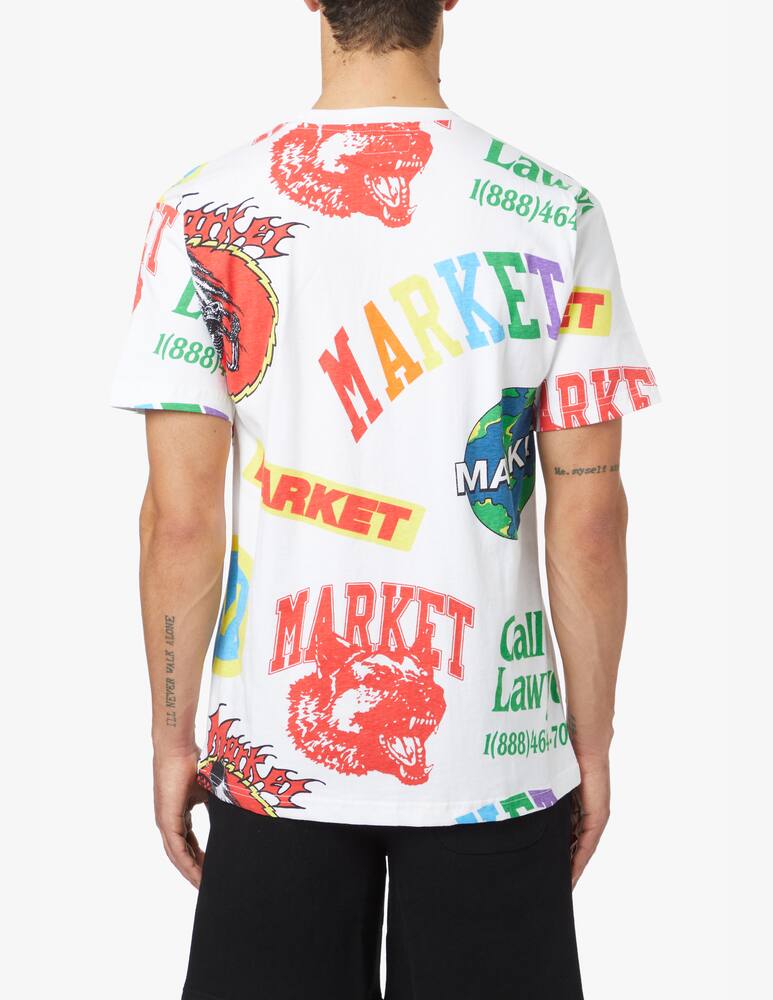 rinascente Market Market monogram aop t-shirt - white